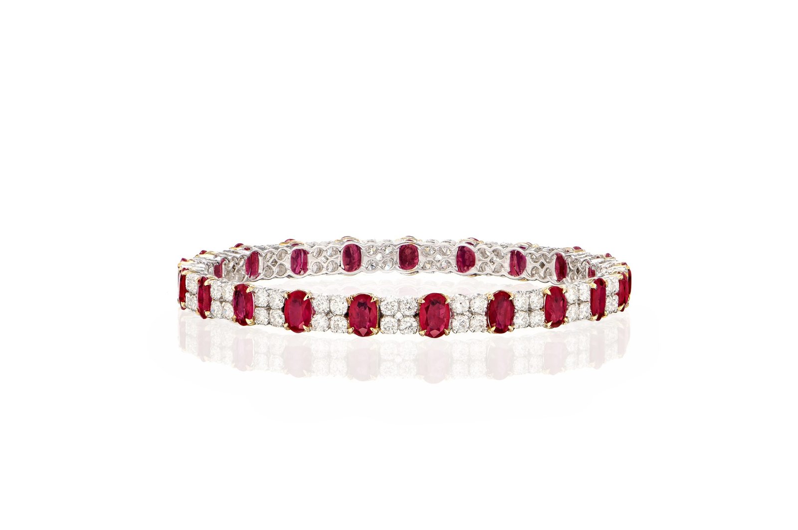 oval ruby bangle